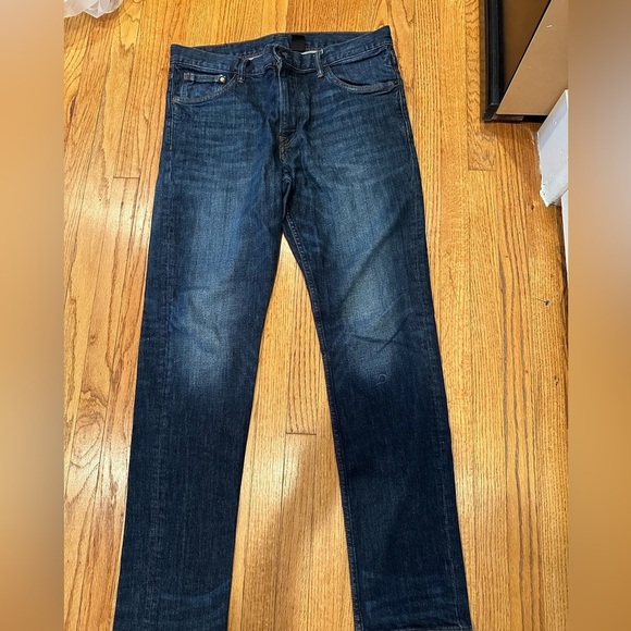 &denim Women's Dark Blue Straight Jeans - Picture 3 of 6